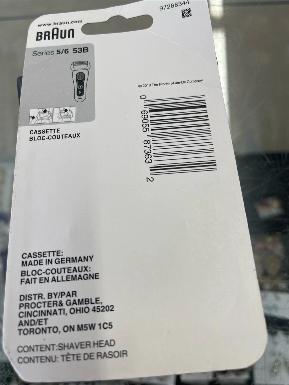 Braun Series 5/6 Replacement Shaver Head - Silver
